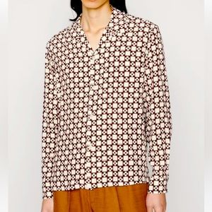NEVER WORN - Sandro Mens Cross Printed Shirt